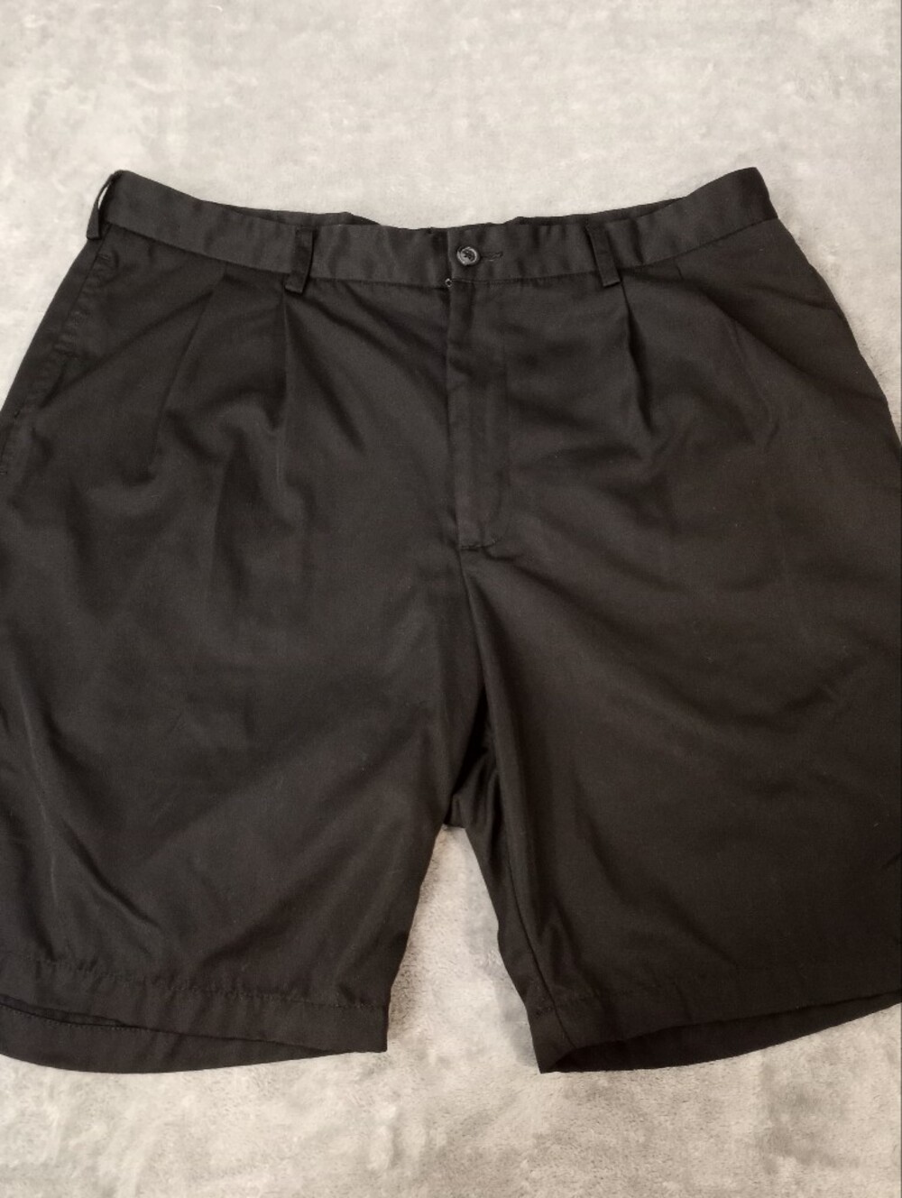 Pebble Beach Men's Black Shorts 100% Polyester Size 36